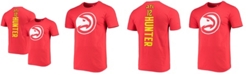 Fanatics Men's De'Andre Hunter Red Atlanta Hawks Playmaker Name Number Logo T-shirt